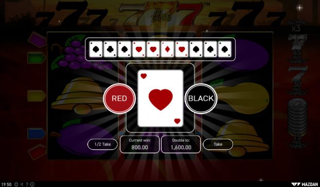 Red or Black Gamble feature