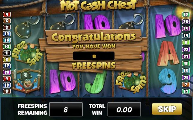 Scatter win triggers the free spins feature