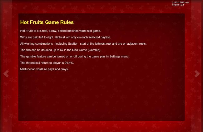 General Game Rules