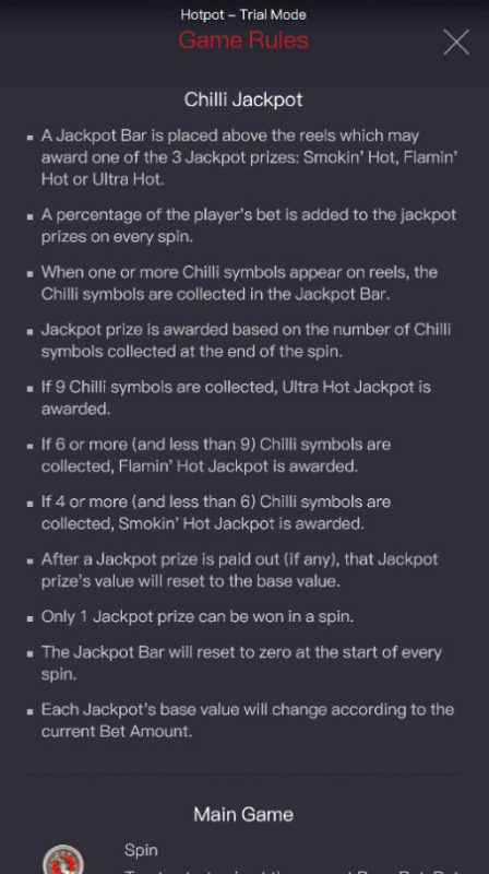 Jackpot Rules