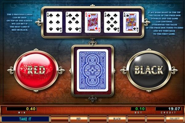 Red or Black Gamble feature