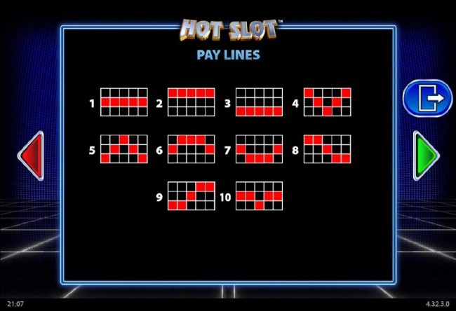 Payline Diagrams 1-10