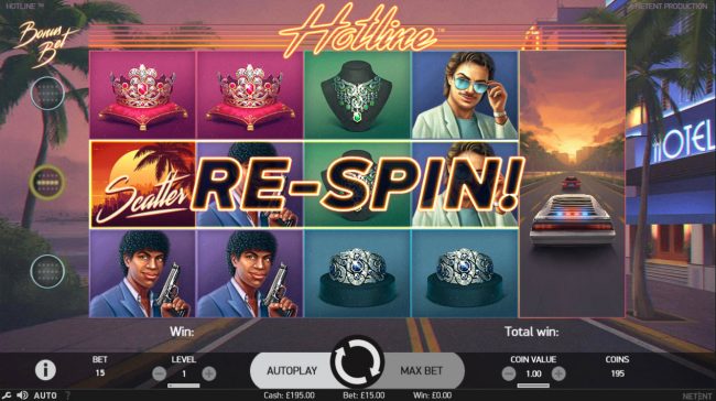 Re-Spins Feature Triggered