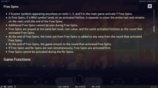 Free Spins Rules