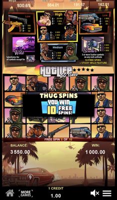 10 Free Spins Awarded