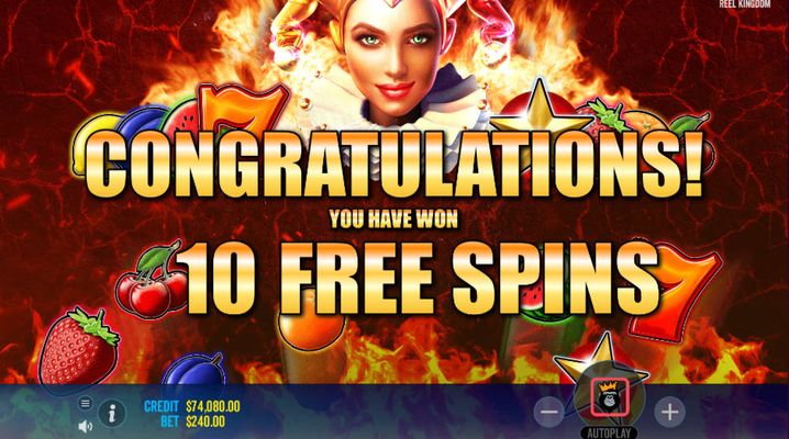 10 Free Spins Awarded