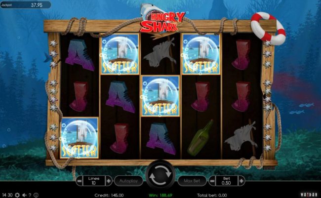Three or more scatter symbols appearing anywhere on the reels triggers the Free Spins feature.