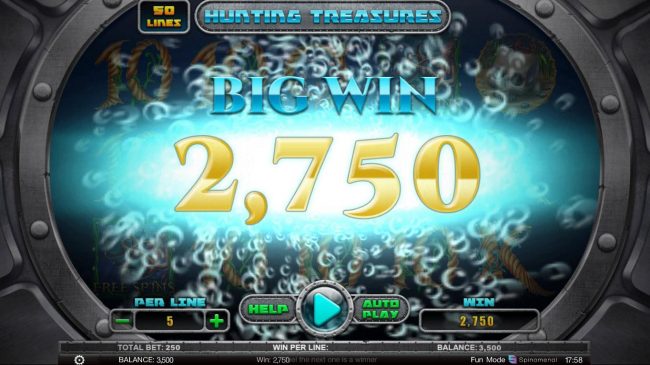 A 2750 coin big win
