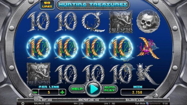 Multiple winning paylines