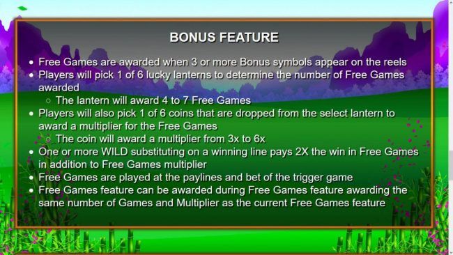 Bonus Game Rules