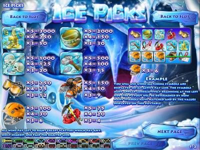 slot game symbols paytable