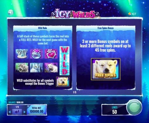 Wild and Free Spins Bonus Rules