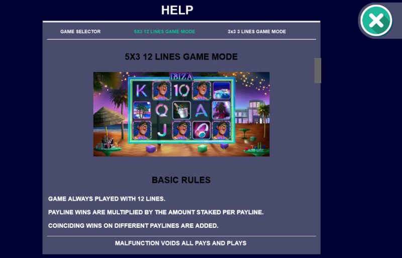 12 Lines Game Mode