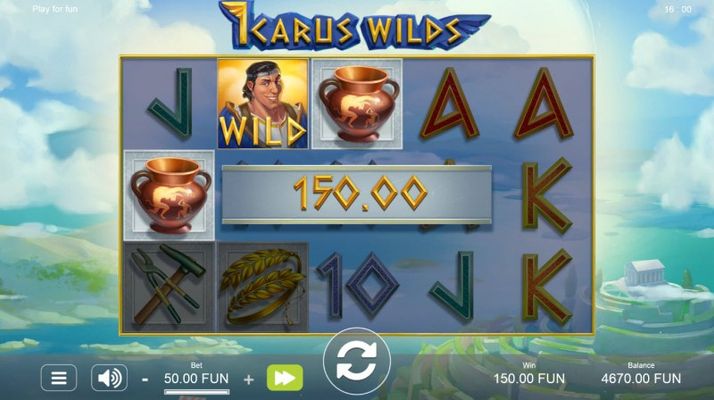 Icarus Wilds :: A three of a kind win