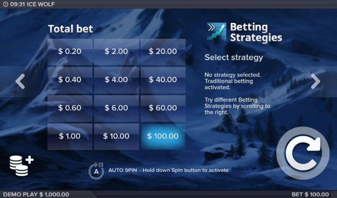 Ice Wolf :: Available Betting Options