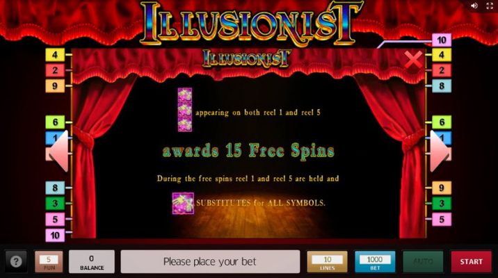 Illusionist :: Free Spins Rules
