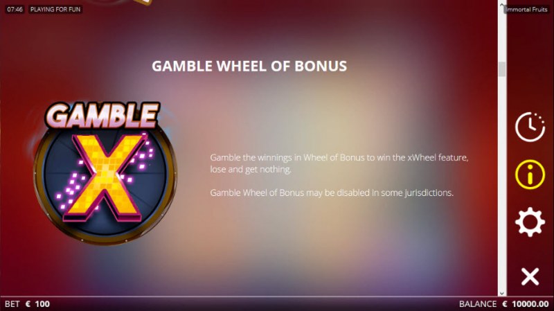 Gamble Feature Rules