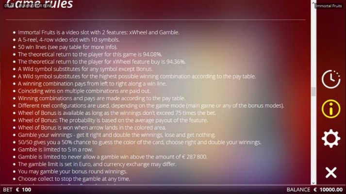 General Game Rules