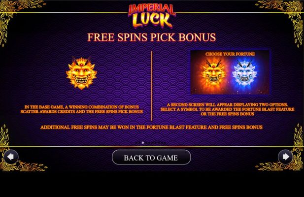 Imperial Luck :: Free Spin Feature Rules