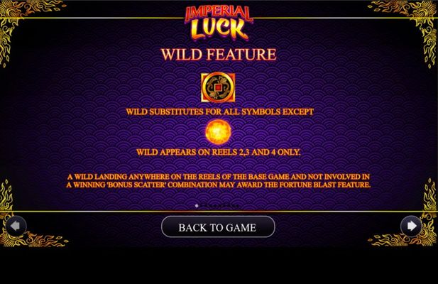 Imperial Luck :: Wild Symbol Rules
