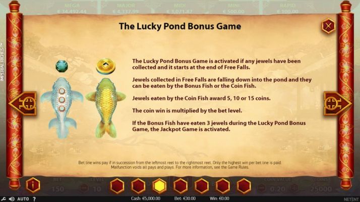 Imperial Riches :: Lucky Pond Bonus Game