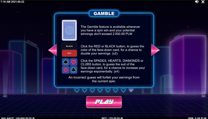 Infinite Wilds :: Gamble feature