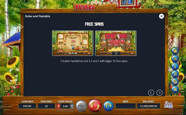 Ivan Not the Fool :: Free Spins Rules