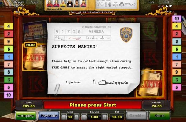 Suspects Wanted! Pleas help me to collect enough clues during Free Games to arrest the right wanted suspect.