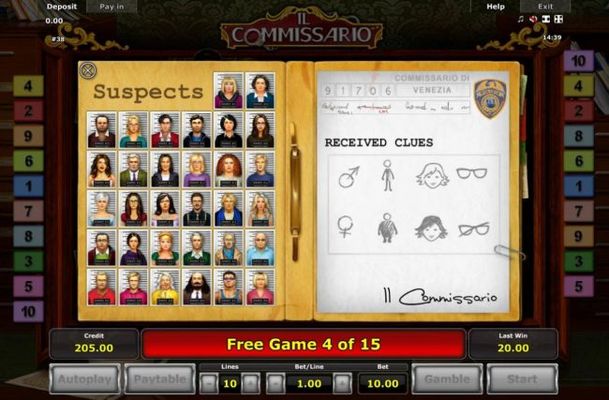 Suspects List and Clues List,