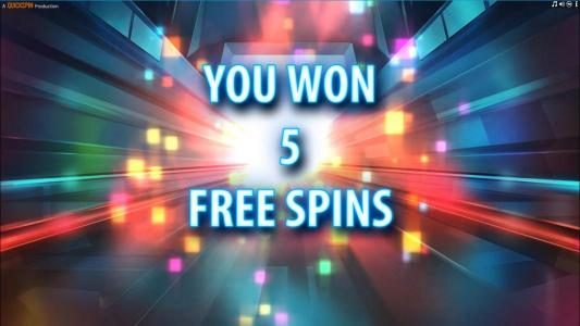 5 free spins awarded.
