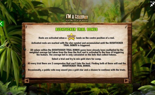 Bushtucker Trial Bonus Rules - Continued