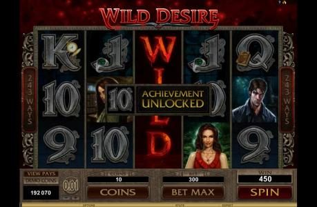 wild desire feature triggers achievement unlocked