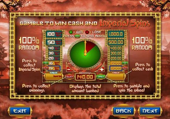 Gamble to Win cash and Imperial Spins.