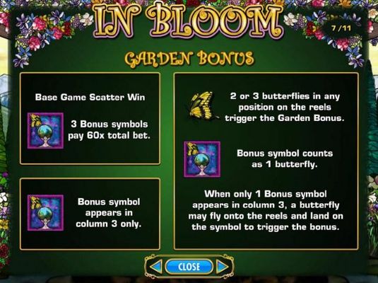 Garden Bonus Rules