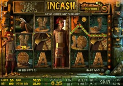 stacked wild triggers 225 coin multiline jackpot win