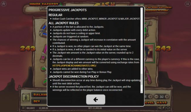 Progressive Jackpot Rules