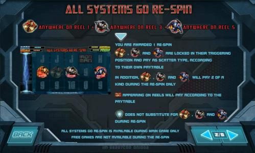 all systems go re-spin feature rules