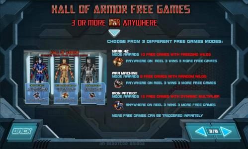 hall of armour free games feature rules