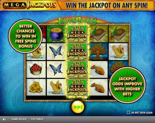 better chances to win in Free Spins Bonus. Jackpot adds improved with higher bets.