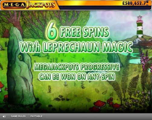 6 Free Spins with Leprechaun Magic awarded.