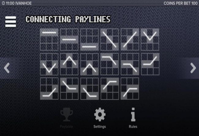 Payline Diagrams 1-17.