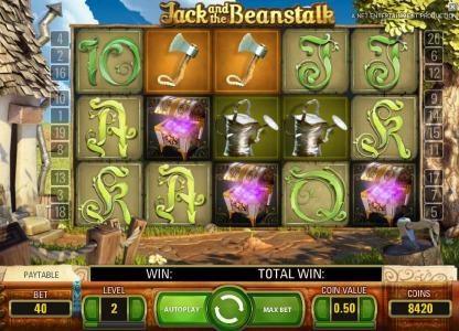 three scatter symbols triggers 10 free spins