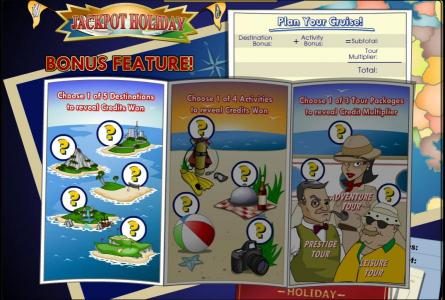 plan your cruise bonus feature