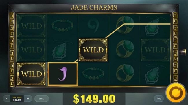 Random wilds triggers a 149.00 payout.