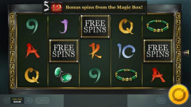 Free Spins feature activated