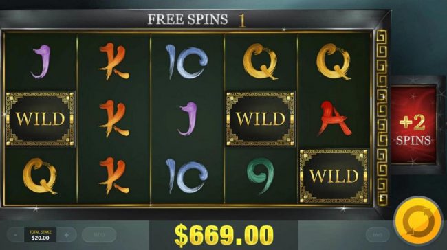 An additonal 2 free spins are awarded player.