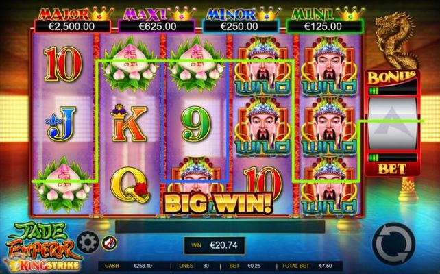 Multiple winning paylines
