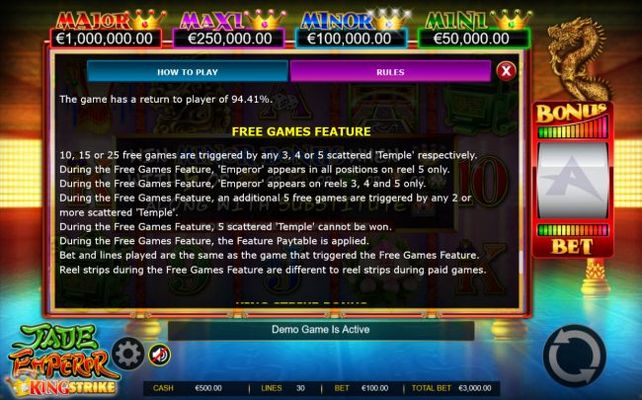 Free Spins Bonus Game Rules