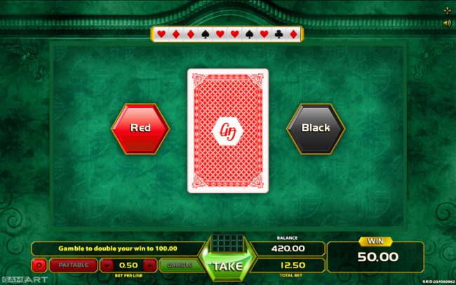 Gamble Feature Game Board