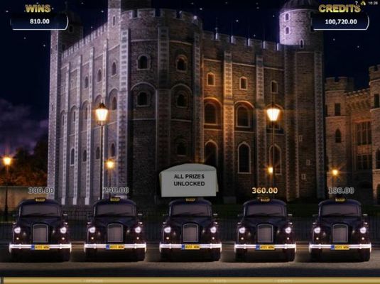 Fourth Mission - Select a taxi to reveal a prize.